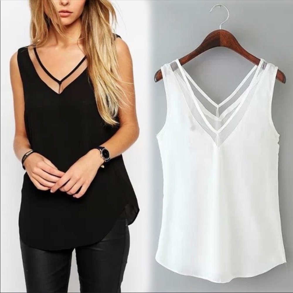 White tank top